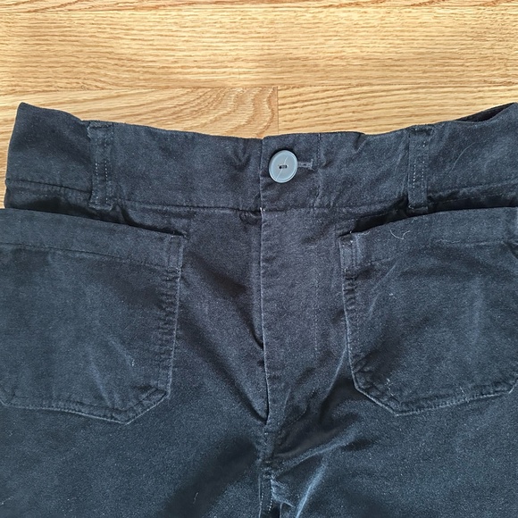 The Colette Velvet Crop Wide-Leg Pants by Maeve - Picture 3 of 7